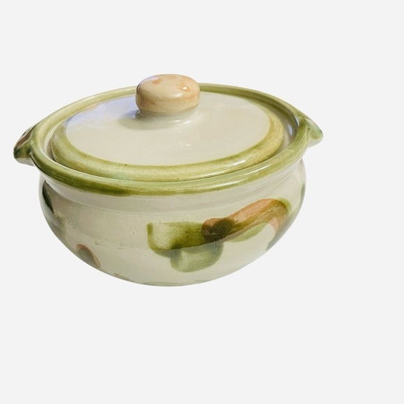 LOUISVILLE Stoneware, Kentucky Pear individual casserole dish w/ lids. - Picture 4 of 12